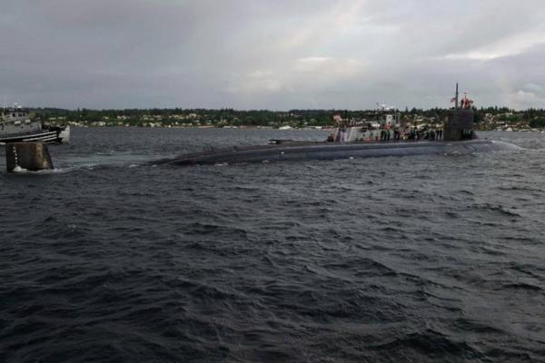 سانحه برای زیردریایی اتمی آمریکا؛ 11 نفر مجروح شدند